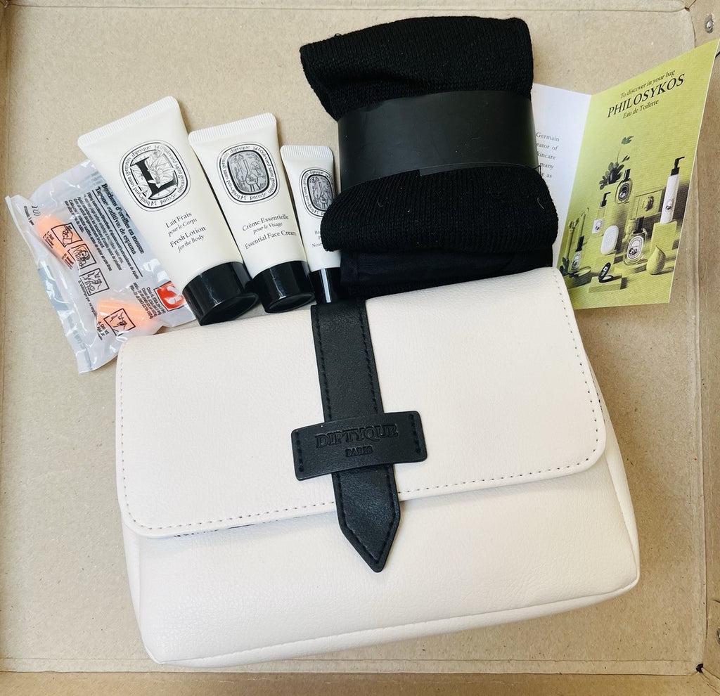 Diptyque Qatar Airways Business Class Amenity Toiletry Bag