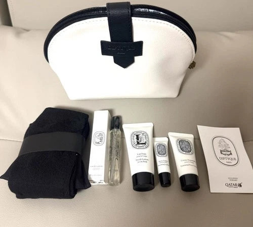 Diptyque Qatar Airways Business Class Amenity Toiletry Bag